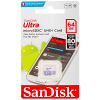 Флеш-накопитель Sandisk Ultra-64GB microSDXC UHS-1