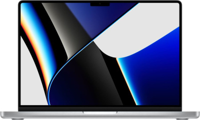 Ноутбук Apple MacBook Pro 14.2", Apple M1 Pro 8 core 16ГБ, 512ГБ SSD, Mac OS, серебристый (MKGR3RU/A)