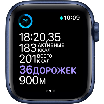 Смарт-часы APPLE Watch Series 6 40мм, синий / темный ультрамарин