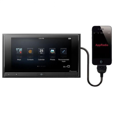 AppRadio для iPhone 4/4S с сенсорным экраном, AM/FM тюнером и Bluetooth