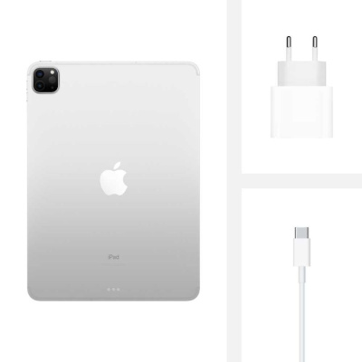 Планшет APPLE iPad Pro 2020 11" 256Gb Wi-Fi + Cellular MXE52RU/A, 256ГБ, 3G, 4G, iOS серебристый