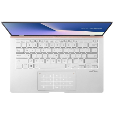 Ноутбук ASUS Zenbook UM433DA-A5029, 14", IPS, AMD Ryzen 5 3500U 2.1ГГц, 8ГБ, 512ГБ SSD, AMD Radeon Vega 8, noOS, 90NB0PD6-M02350, серебристый