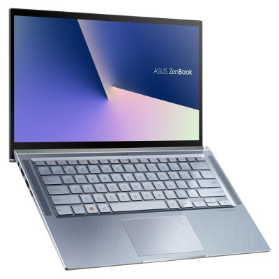 Ноутбук ASUS Zenbook UM431DA-AM001, 14", IPS, AMD Ryzen 5 3500U 2.1ГГц, 8ГБ, 256ГБ SSD, AMD Radeon Vega 8, noOS, 90NB0PB3-M02090, голубой