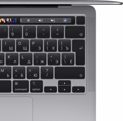 Apple MacBook Pro 13" (M1, 2020) 8 ГБ, 256 ГБ SSD, Touch Bar, «серый космос» (MYD82RU/A)